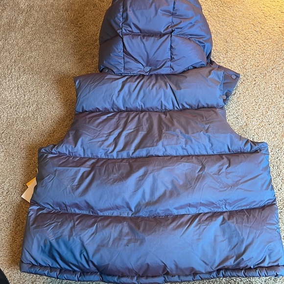 Lululemon Wunder Puff Cropped Vest sleeveless Heathered wild indigo size 12 - Picture 8 of 8